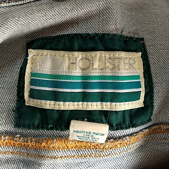Hollister light wash jean jacket Junior medium - Picture 4 of 4